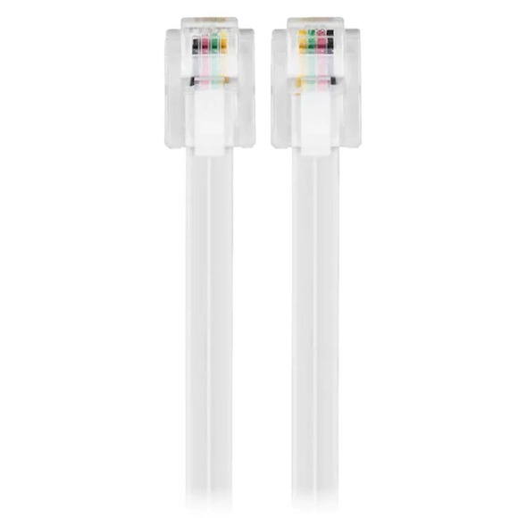 Insignia™ - NS-TPLC1002 100' Landline Phone Cord - White - Picture 4 of 9